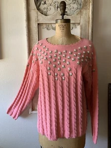 Vintage Cotton Knit Sweater Pullover EUC - Picture 1 of 14