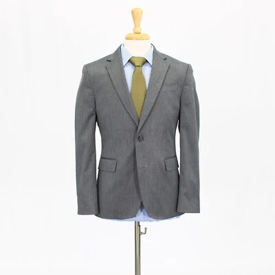 J. Ferrar 38S Gray Sport Coat Blazer Jacket Solid 2B Polyester - Image 1 of 4