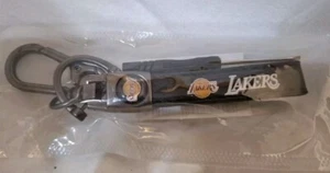 Black Leather Keychain New Basketball Team Logo Lakers - Picture 1 of 1