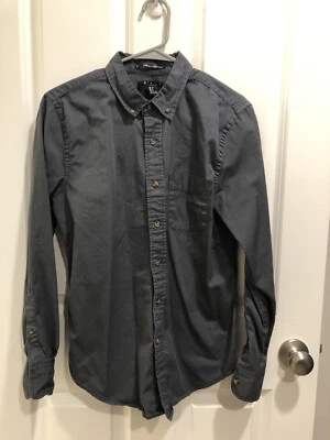 Camisa 21 Hombre Verde Oscuro Manga Larga Cuello Abotonado Foto 1 de 3