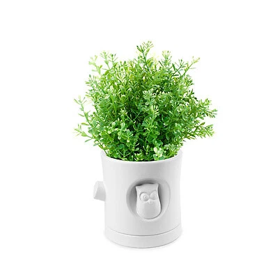 Vaso per piante in ceramica Nido di Gufo - bianco - Immagine 1 di 1