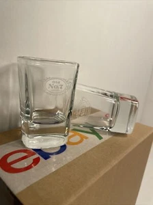 Jack Daniels Old No 7 Brand Whiskey Square Heavy Base Schnapsgläser gebraucht 2,75" 🥃 - Bild 1 von 12