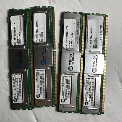 Wintec Memory Ram 4GB (4x1GB) PC2-5300 ECC 39C945344E 1R (128x4) FB-DIMM - Image 1 of 4