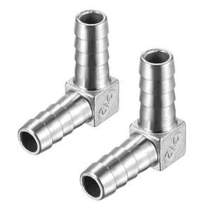 Barb Hose Fitting, 40x40x12mm Elbow Quick Connector for Water Fuel Air Oil 2Pcs - Picture 1 of 4