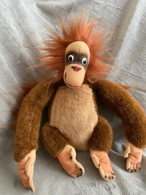 Peluche De Colección STEIFF Orangután Disney Libro de la Selva KING LOUIE 0383/22 ~ Sin Cejas Foto 1 de 4