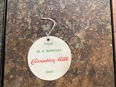 Etiqueta publicitaria en papel "This Is A Special Clavel Milk Day" Foto 1 de 2