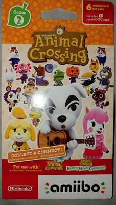 Nintendo Animal Crossing Amiibo Cards (Series 2) Single Pack |BRAND NEW SEALED - Изображение 1 из 2