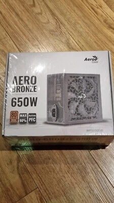 Aerocool Aero Bronze 650W 80 Plus Bronze Non-Modular Power Supply - Image 1 of 4