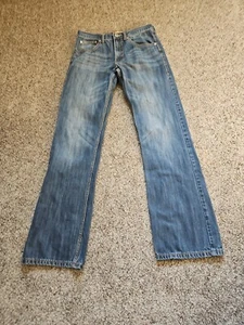 Wrangler 20X Mens Denim Jeans Cotton Distressed Longhorn Tab  Size 32 x 35 Blue - Picture 1 of 10