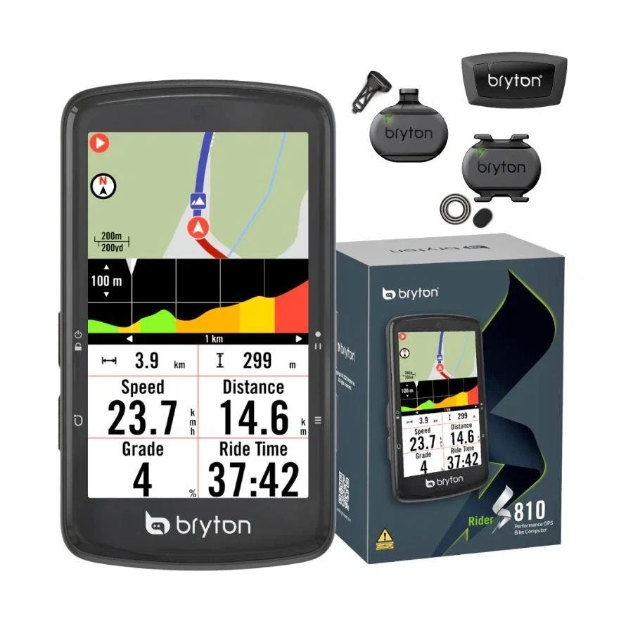 ciclocomputer gps rider s810t dual sensor cadenza e velocita + fascia cardio BRS Foto 1 de 1