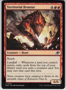 MTG Territorial Bruntar 165 Edge of Eternities U Normal Casi Nuevo - Imagen 1 de 2