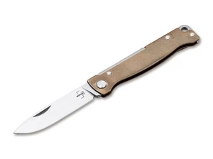 Boker Plus Atlas Brass Pocket Knife - Picture 1 of 5