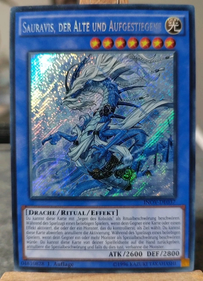 SAURAVIS, DER ALTE UND AUFGESTIEGEN INOV-DE037 Secret  Rare 1. Auflage Near Mint - Bild 1 von 2