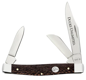 Case XX Ducks Unlimited Black Sycamore Stockman 17531 Pocket Knife Stainless - Picture 1 of 4