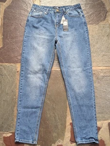 Vaqueros Boohoo AZUL MOM para mujer talla 8 lavado medio nuevos con etiquetas - Imagen 1 de 12