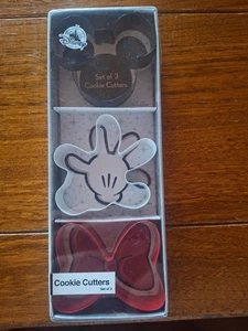 Disney Parks MINNIE Maus Ausstechformen Metall - Set 3 HANDSCHLEIFEN offen - Bild 1 von 1