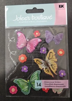 Jolee's boutique dimensional stickers - Colorful Butterflies  - Image 1 of 2