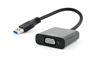 8716309100175 Adapter USB 3.0 -> VGA black GEMBIRD - Picture 1 of 2