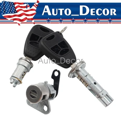 Ignition Switch Lock Cylinder & Door Lock Set For 2008-2014 DODGE AVENGER - Image 1 of 4