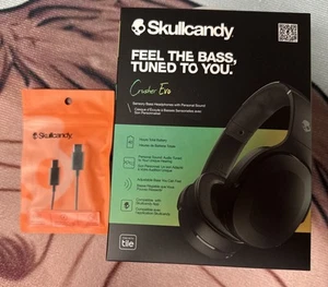 Casque supra-auriculaire sans fil Skullcandy CRUSHER EVO neuf scellé en usine vrai noir - Photo 1 sur 2