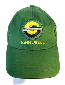 JOHN DEERE Adjustable Hat Cap "Nothing Runs Like A Deere" Small / Medium Green - Picture 1 of 7