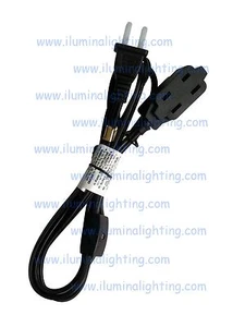 Cable de extensión de 6 pies 16/2 con interruptor de encendido/apagado de rueda de pulgar (personalizado) - Imagen 1 de 6