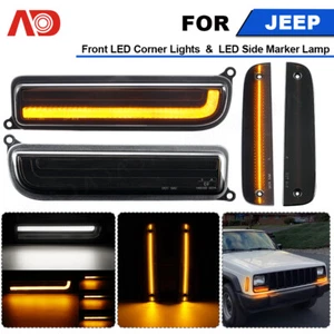 Luz DRL de esquina delantera secuencial LED para Jeep Cherokee XJ 97-2001 + luces marcadoras - Imagen 1 de 20