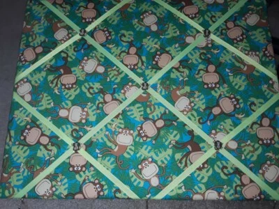 Cute, Funny Monkey Themed Memory Board with Matching Accent Buttons - Image 1 of 2