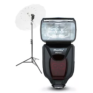 Phottix Mitros+ TTL Transceiver Flash Portable Portrait Kit for Nikon - Picture 1 of 12