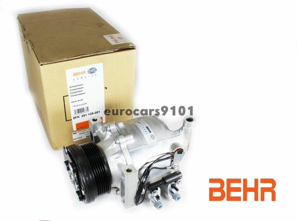 Mercedes-Benz SL500 Behr Hella Service A/C Compressor 351129081 0002304411 - Image 1 of 1