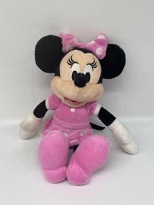 Just Play Disney Minnie Mouse Pink with Silver Buttons and Matching Bow plush 9" - Picture 1 of 3