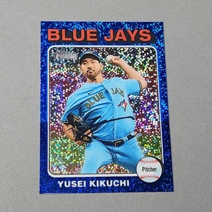Carta Baseball 2024 Topps Heritage #433 Yusei Kikuchi Blu Scintillante Rifrattore NM - Foto 1 di 2