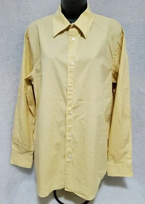 Express Design Studio Mens Shirt Size L Large Yellow - Image 1 of 4