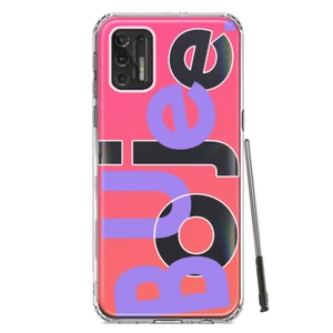 For Motorola Moto G Stylus 2021 Shockproof Case Funny Text Quote Pink Boujee - Picture 1 of 6