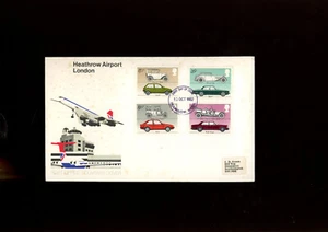 1982 British Motor Cars Heathrow Airport FDC Hounslow FDI H/S. - Bild 1 von 1