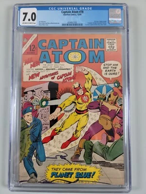 CGC 7.0 CAPTAIN ATOM#78 1st Issue Origin Retold Charlton 1965 series Steve Ditko - Image 1 of 4