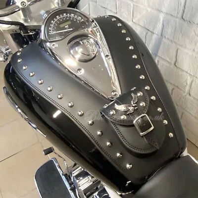 S) HONDA VTX1800 R, VTX 1800 Retro NEO LEATHER TANK Panel Cover Pad Bra Bib - Image 1 of 4