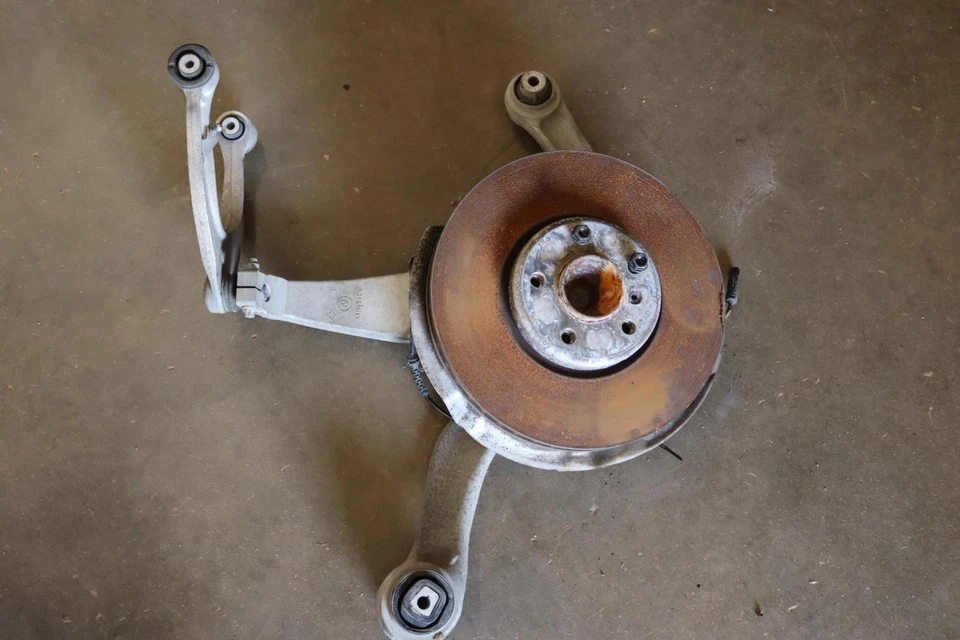 BMW 740LI F02 2013-2015 tracción trasera eje delantero izquierdo buje nudillo con brazos de control OEM Foto 1 de 4