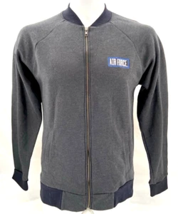 NEW USAF US Air Force Falcons Top Of The World Grey LS Full Zip Jacket Men's L - Picture 1 of 8