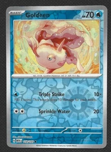 Pokemon Scarlet & Violet 151 Goldeen 118/165 Reverse Holo Common Near Mint - Picture 1 of 2