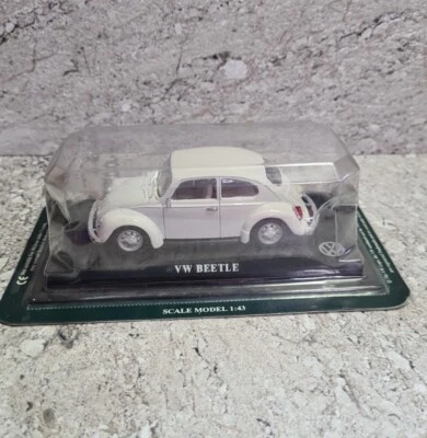 Coche modelo Altaya escala 1/43 AL21020B - VW Beetle - blanco. Sin abrir. Foto 1 de 4