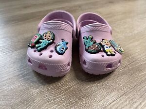 Crocs x Cocomelon Light Pink toddler size Sz 2-3C Crocs Clogs Shoes Little Baby