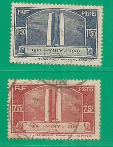 Estampillas usadas de Francia 1936 año - Imagen 1 de 1