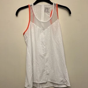 Lucky in love women’s tank top, XS, white/orange NWT quick drying - Picture 1 of 10