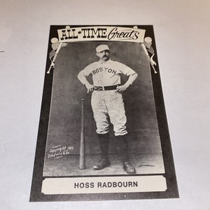 Hoss Radbourn Boston Beaneaters 1975 All Time Greats TCMA Postcard