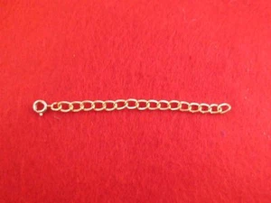 4 ZOLL VERGOLDET 4,8 MM HALSKETTE VERLÄNGERER MIT FEDERRING VERSCHLUSS - Bild 1 von 1