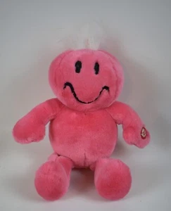 Dan Dee Tickle Tickle Wiggle Wiggle PINK Smiley Face Plush - WORKS - 12” Long - Picture 1 of 3