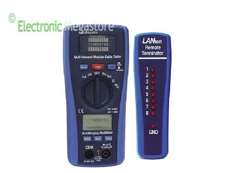 MULTIMETRO digitale AUTORANGING + TESTER CAVI rete LAN - Immagine 1 di 1