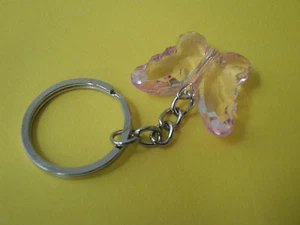 Crystal Collection Pink Butterfly Keychain  - Picture 1 of 3