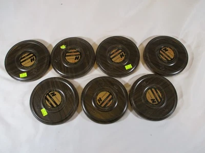 Lote de 7 - Madera Harra Vintage - Carrete y lata de 8 mm - Tapa abatible doble toma automática Foto 1 de 4